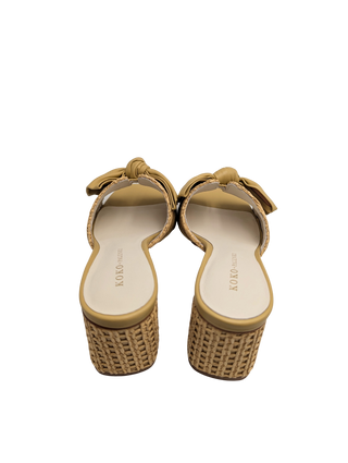 Sidrah Heel - Natural Raffia