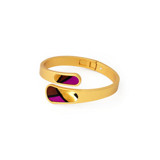 Bezel Hinge Cuff - Aaliyah