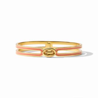 Julie Vos Laguna Enamel Hinge Bangle - Melon