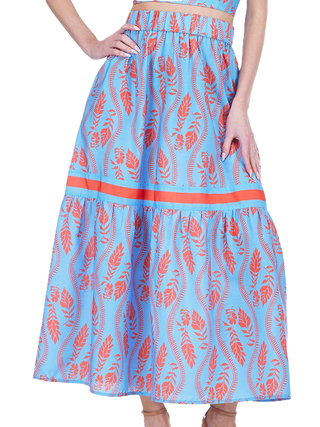 Joy Joy - Tiered Skirt - Crimson Fern