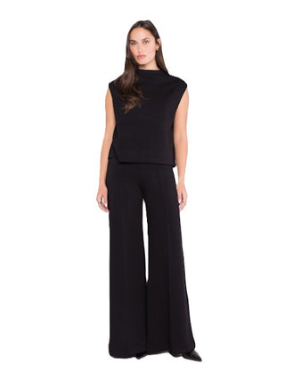 Scuba Wide Leg Pant - Black
