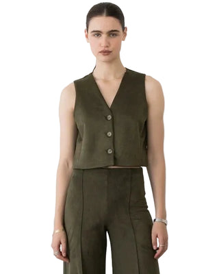 Ripley Rader Suede Vest - Olive