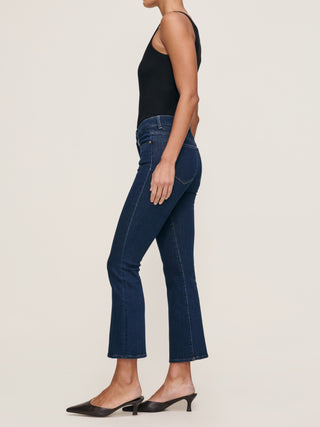 Dl1961 Bridget Boot: High Rise Instasculpt Crop - Lunar Sky