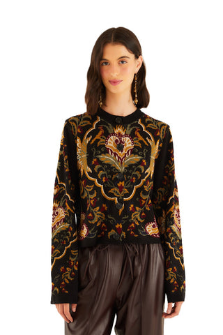 Black Knit Cardigan - Majestic Hearts