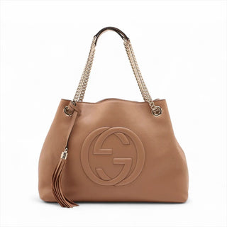 Gucci Tan Soho Chain Tote Medium
