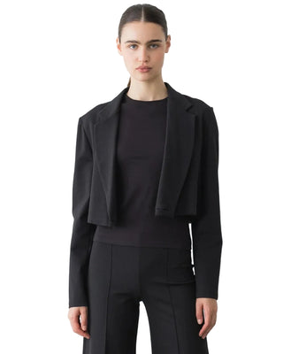 Ripley Rader Ponte Knit Boxy Blazer - Black