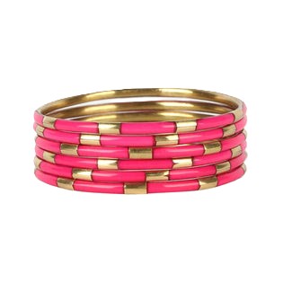 Veda Bangles - Pink