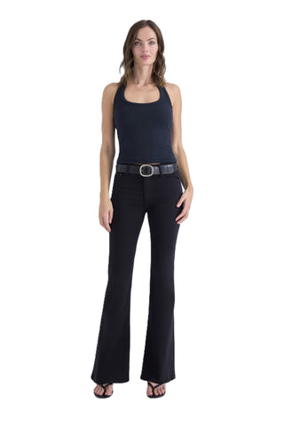 Kinsley Mid Rise Ultra Flare - Noir