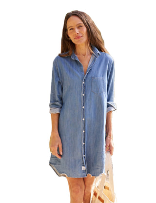 Classic Shirtdress - Indigo