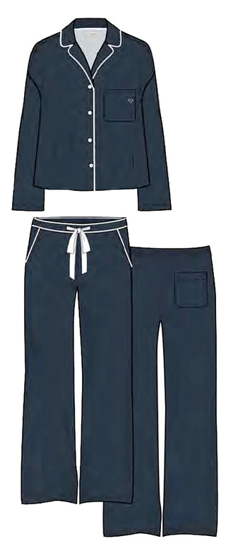 PJ Set Soiree Dreams - Deep Navy