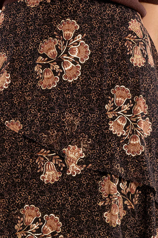Molly Bracken Tiered Skirt - Chocolate Apolline