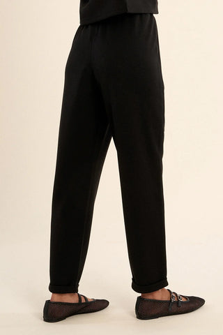 Molly Bracken Ladies Knitted Pants - Black
