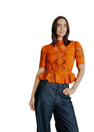 Elizabeth Top - Cinnamon