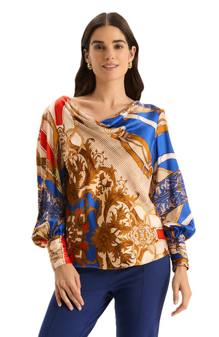 Olivia Silk Blouse - Multi