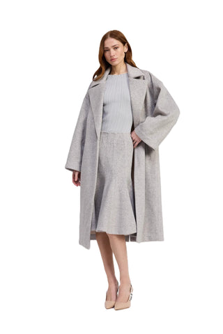 Carrington Relaxed Long Coat - Gray