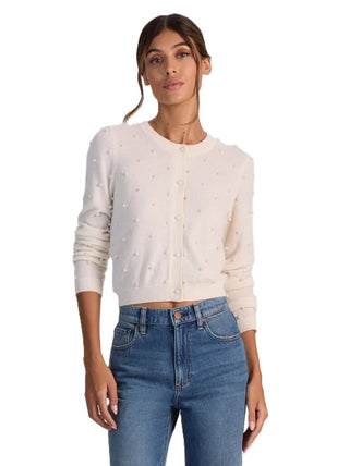 Dollie Embellished Cardigan - Ecru