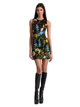 Wynell A-Line Mini Dress - Social Hour Black