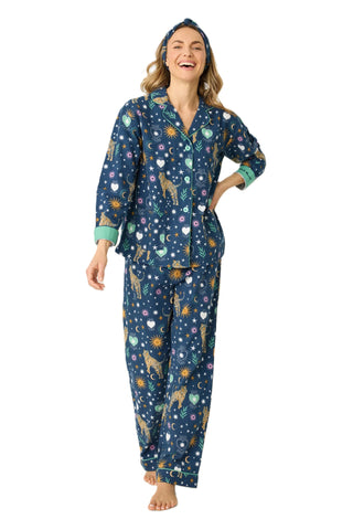 Pj Set Flannels - Navy