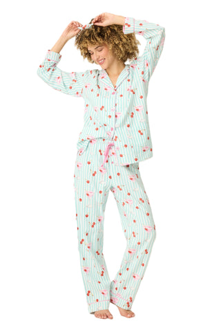 Pj Set Flannels - Light Mint