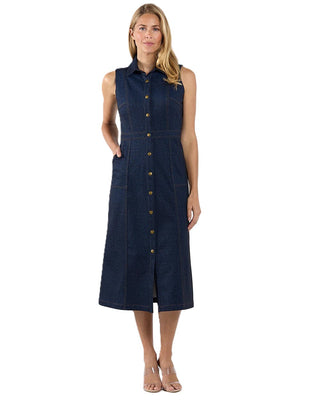 Chelsea Dress - Navy Saddle
