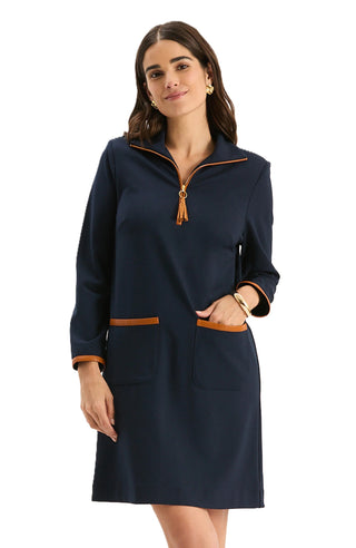 Helena Ponte Dress - Navy