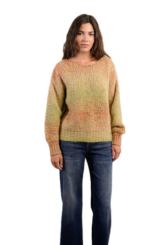 Ladies Knitted Sweater - Lime Green