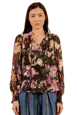 Ladies Woven Blouse - Black Clotilde