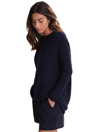 Emma Crewneck Sweater - Dark Blue