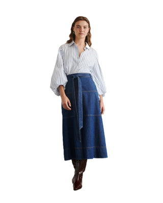 Hudley Skirt - Classic Indigo Blue
