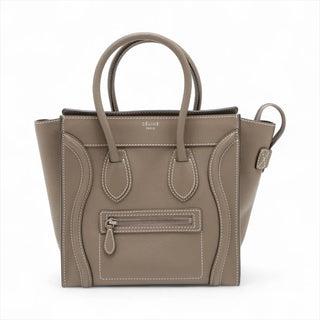 Celine Greige Micro Luggage Shopper