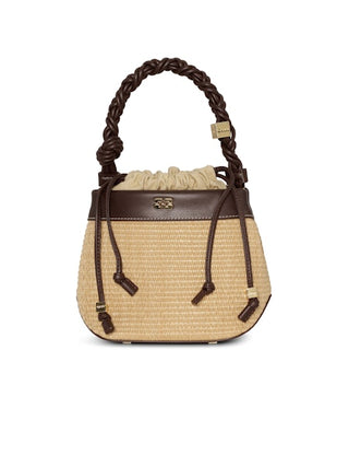 Bou Bucket Bag Raffia- Tobacco Brown