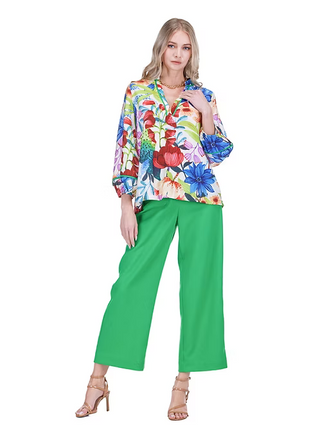 Jade Trimmed Top - Wild Botanica