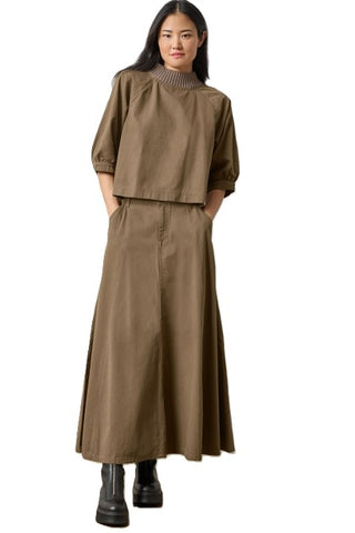 Seamed Maxi Skirt - Parsley