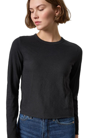 Lilla P Vintage Bias Tee - Black