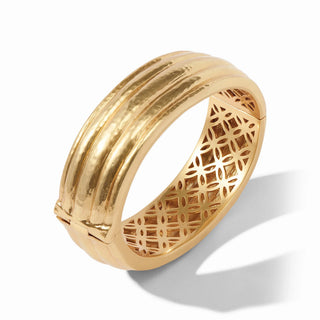Julie Vos Havana Statement Hingle Bangle - Gold