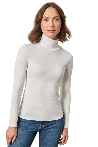 Long Sleeve Turtleneck - White