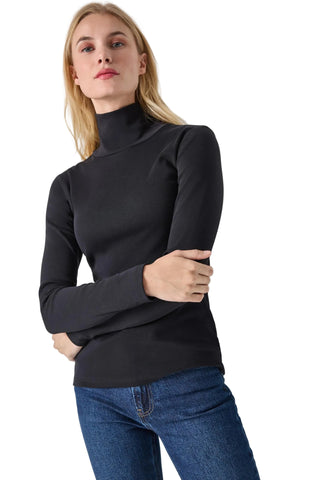 Long Sleeve Turtleneck - Black
