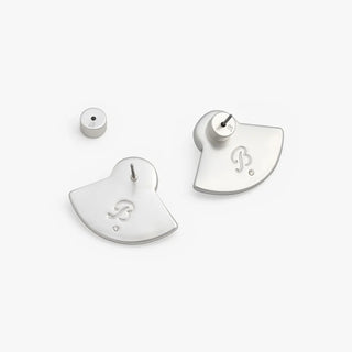 Brackish Fan Stud Earring - Silver Hiott