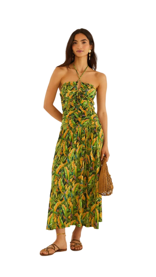Maxi Dress - Parrots Forest Green
