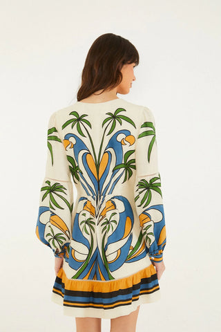 Farm Rio Mini Dress - Tropical Graphic