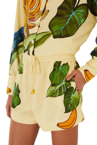 Farm Rio Banana Grapes Shorts - Yellow