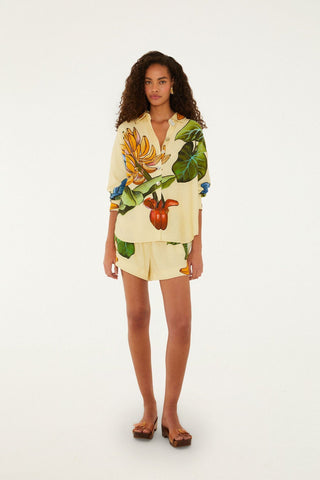 Farm Rio Banana Grapes Shorts - Yellow