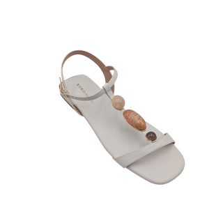 Sona Leather Sandal - Ice