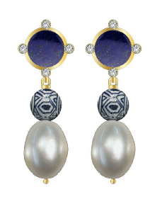 Clara Earrings - Blues