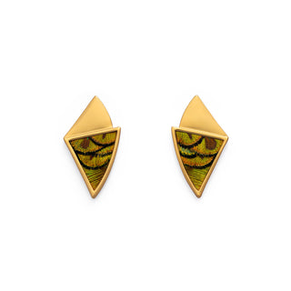 Brackish Triangle Drop Earring - Heather
