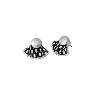 Brackish Fan Stud Earring - Silver Hiott