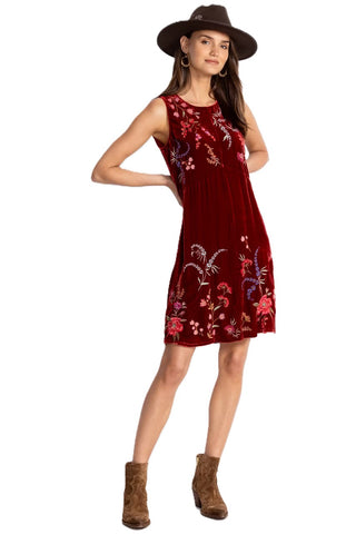 Velvet Cheveron Tank Dress - Mayra