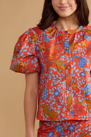 Double A Dylan Top - Leopard
