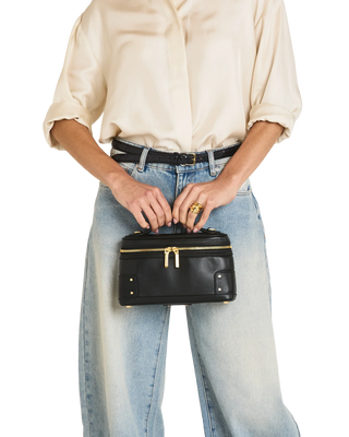 Hammitt Vanna Case - Black/Brushed Gold