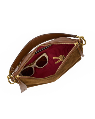 Hammitt Grace Med - Cinnamon Suede/Antique Gold
